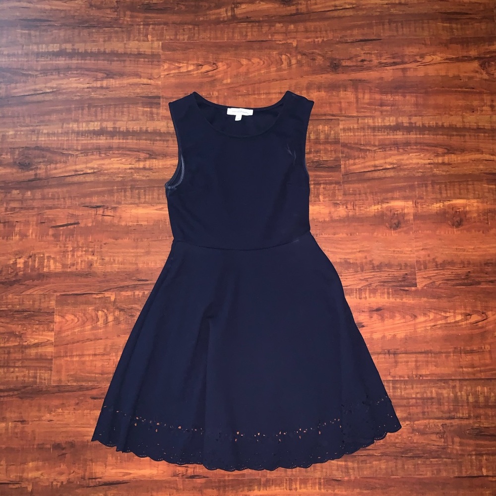 Painted threads navy dress